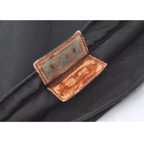 Authentic PRADA Nylon Tessuto Leather Shoulder Cross Body Bag Purse Black - Picture 7 of 12